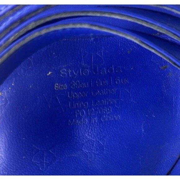 Naked Wolfe Platform Sandals jada Royal Blue Size EU 39 US 9 - Picture 13 of 13